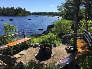 Property grounds - House Eagle Cove - Cottage right on the shore of Ponhook Lake (LaBelle)