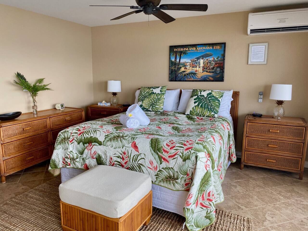 2 bedrooms, iron/ironing board, travel crib, WiFi