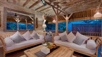 Honeymoon Villa, 1 Bedroom, Pool View | Terrace/patio