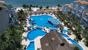 Piscine extérieure, piscine chauffée