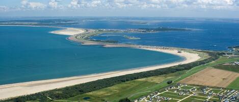 Beach nearby, sun loungers