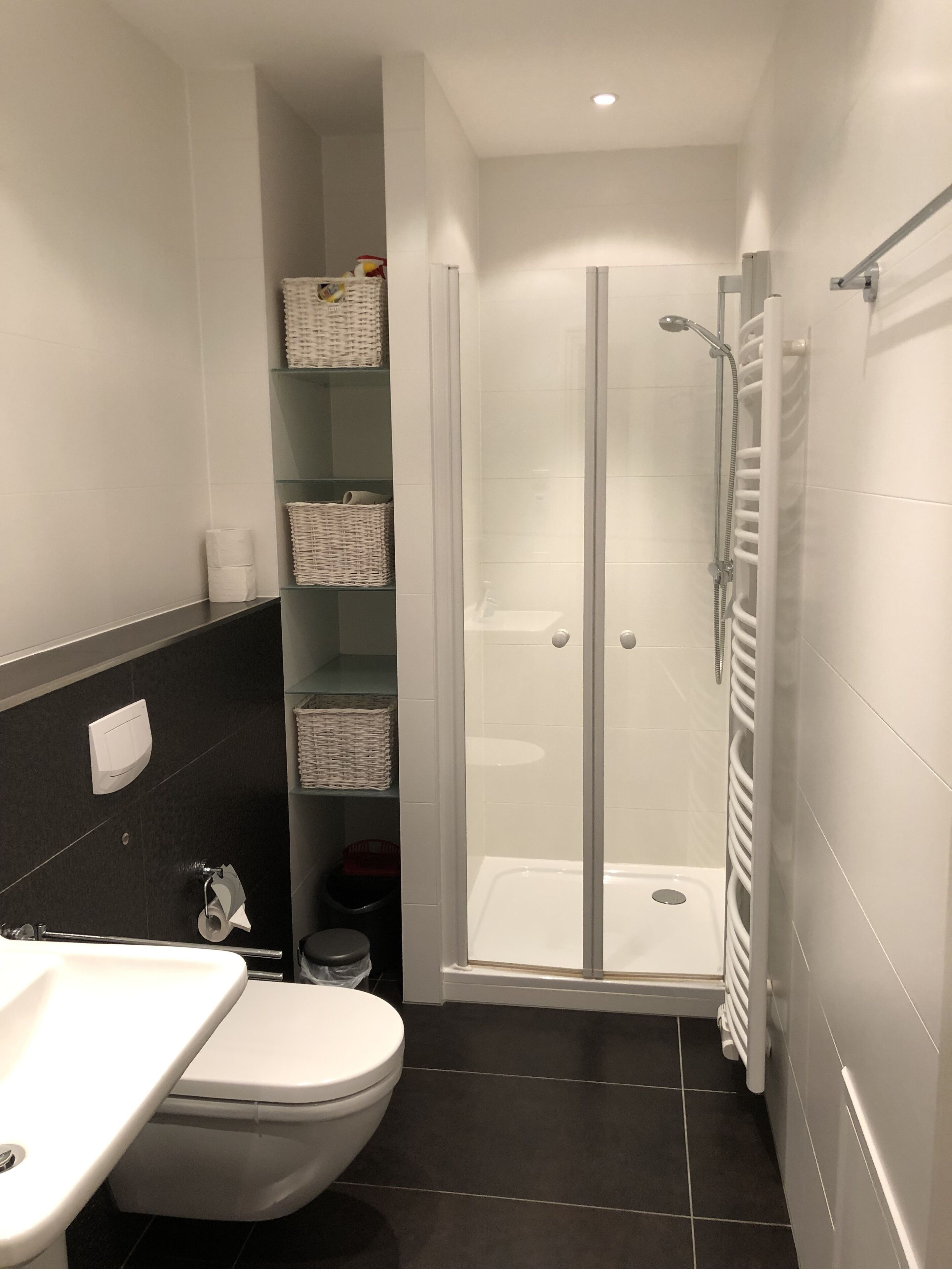 Dusche, Haartrockner, Seife