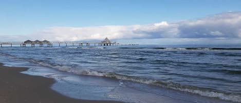 Vlak bij het strand