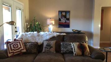 Televisión, reproductor de DVD y libros