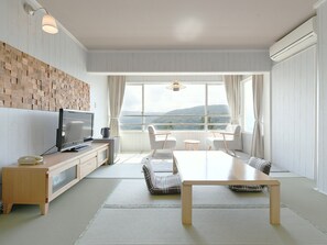 Quarto duplo, para não fumantes, vista para a montanha (Japanese Style) | Wi-Fi de cortesia, roupa de cama