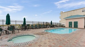 Outdoor pool - 4bd Beachfront Condo w/Pool & Ocean Views (Wildwood Crest)