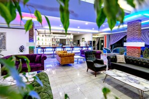 Sittområde i lobbyn