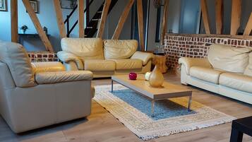 TV, ping pong, books