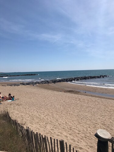 Appt Bord de mer 35m2 de 2/4 Pers,terrasse,piscine, Parking, résidence Sécurisée