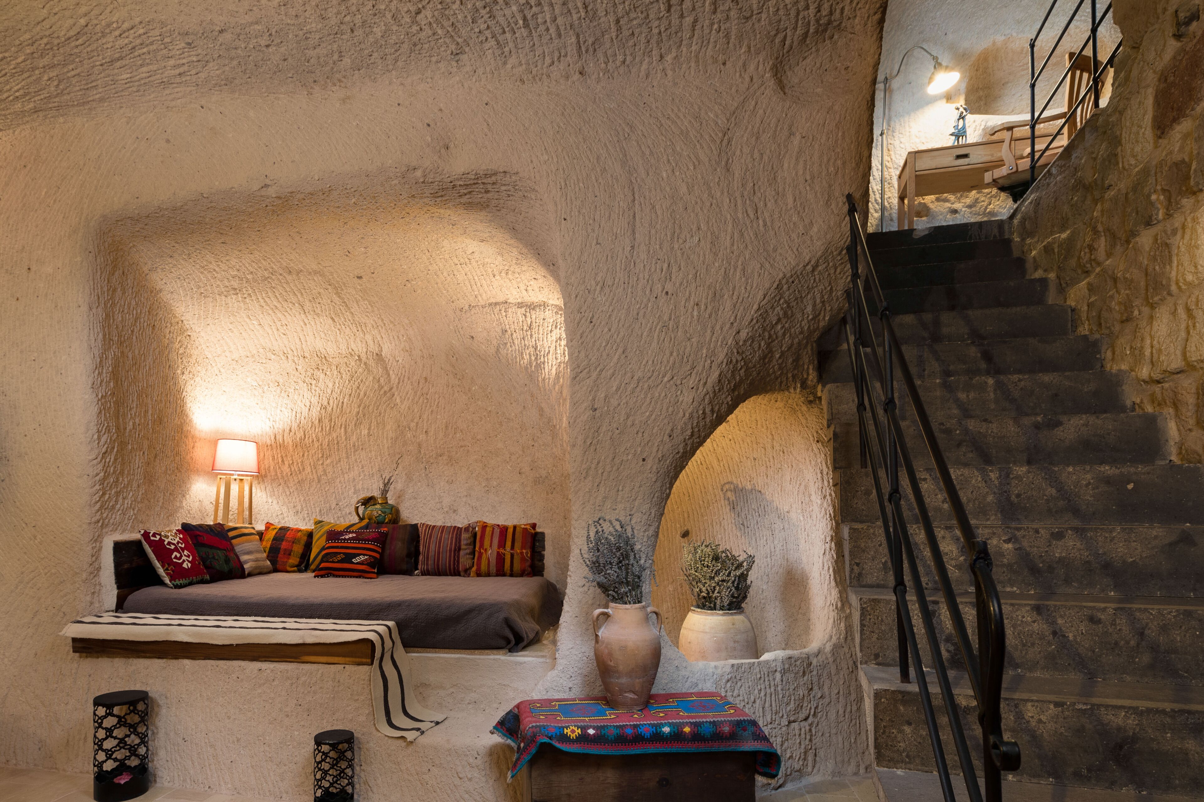 novelist family suite | living area | heated floors