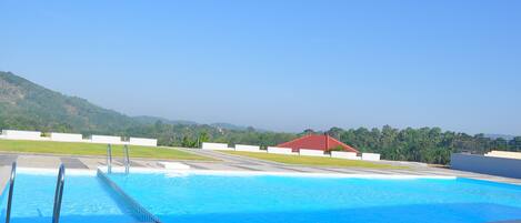 Indoor pool, outdoor pool