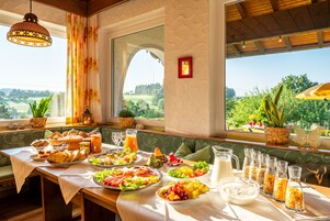 Daily buffet breakfast (EUR 18 per person)