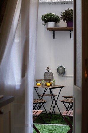 Basic Studio, 2 Twin Beds | Terrace/patio - V1935 Luxurious Apartments (Athens)