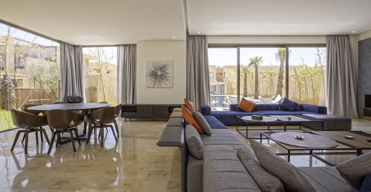 Deluxe Villa, 6 Bedrooms, Private Pool | Living area | 65-inch flat-screen TV with premium TV channels, TV