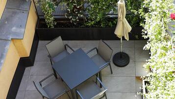 City-Apartment, 1 Schlafzimmer, Balkon (Pfarrplatz) | Terrasse/Patio