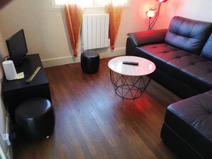 TV, books - Gîte "Chez Polite" (Couleuvre)