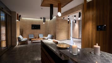 Çiftler için bakım odaları, sauna, buhar odası