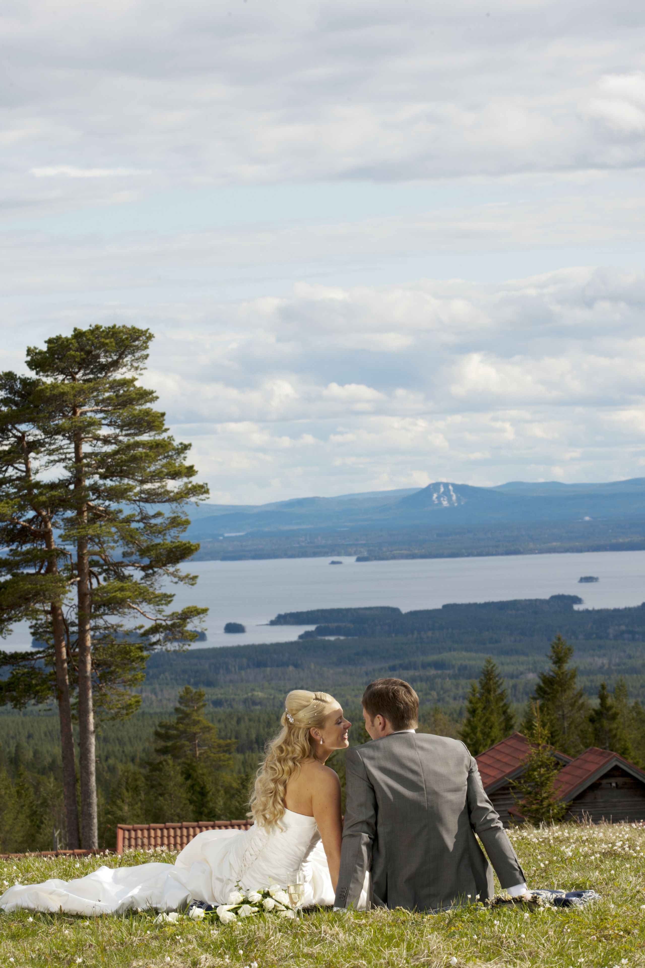 outdoor wedding area