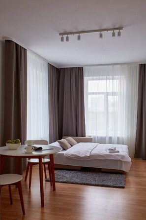 Studio (Modern) | Iron/ironing board, free WiFi, bed sheets - Apart-hotel Scandian (Kharkiv)