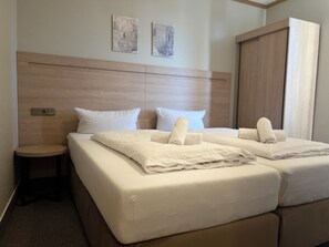 Comfort dubbelrum | Skrivbord, ljudisolering, gratis wi-fi och sängkläder