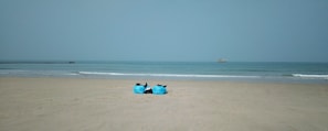 En la playa