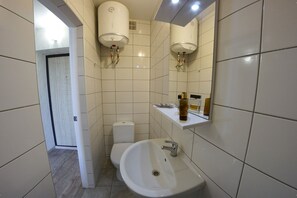 公寓 | 浴室 | 淋浴设施、吹风机、拖鞋、毛巾