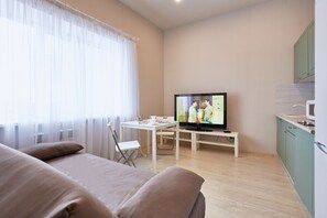 Apartment | Living area | Flat-screen TV - Flatsis Apartment Potebni 4 (Kharkiv)