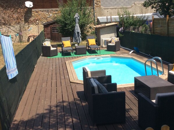 A heated pool