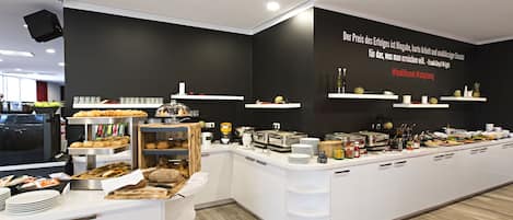 Daily buffet breakfast (EUR 18.9 per person)