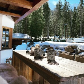 Exclusive Chalet | Terrace/patio - Chalet S Das Juwel an der Zugspitze (Grainau)