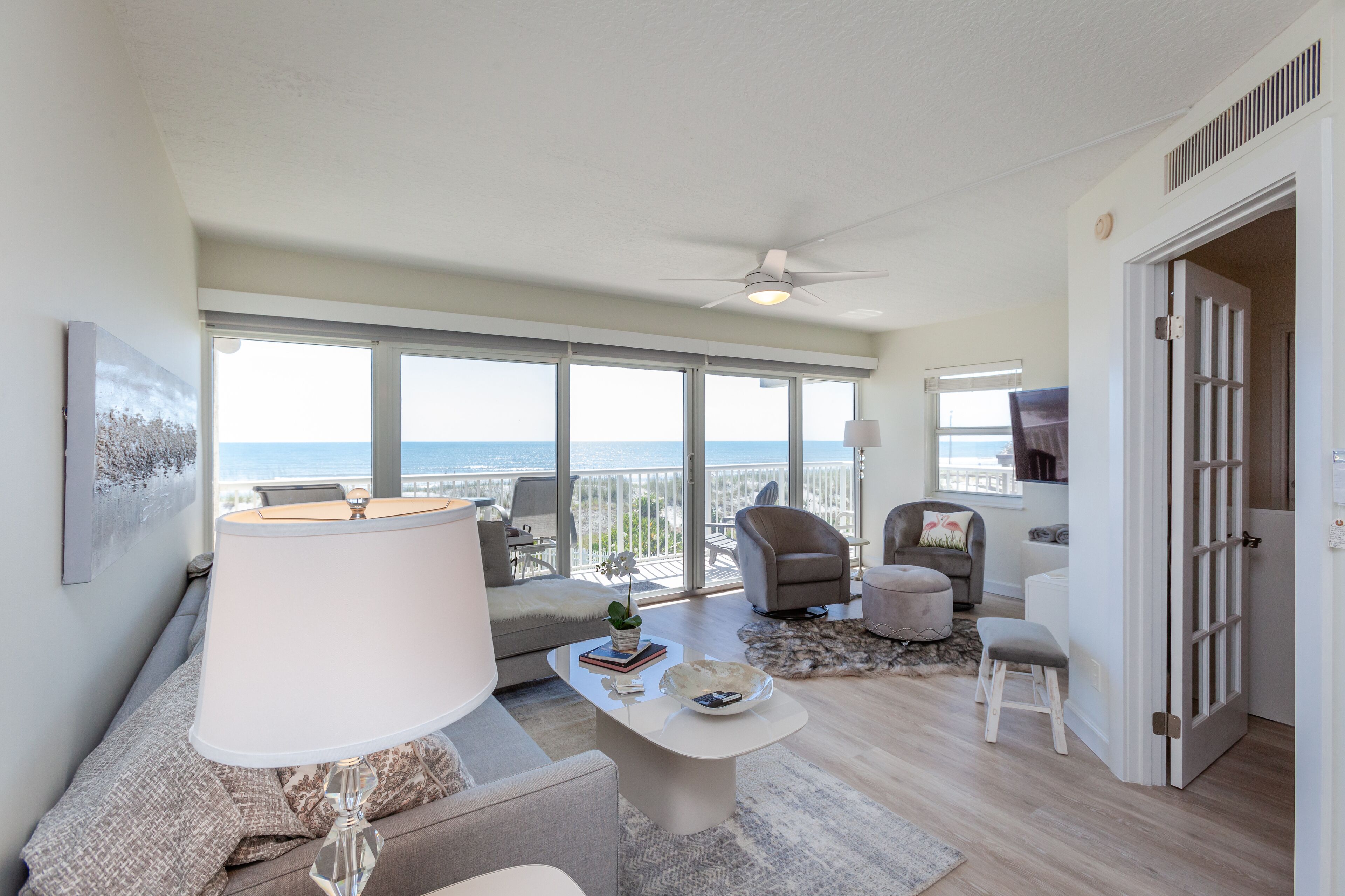 Beautiful oceanfront living area