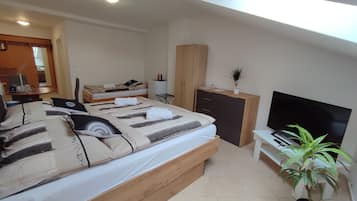 Triple Room | Laptop workspace, iron/ironing board, free WiFi, bed sheets