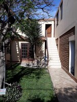 32-inch flat-screen TV with cable channels, TV