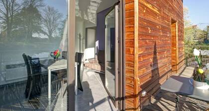 Chalet au bord de l'étang avec animaux acceptés