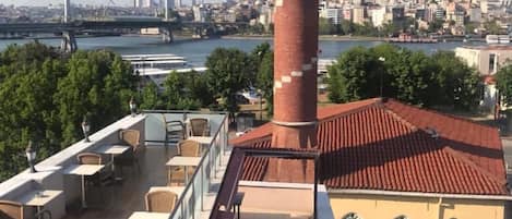 Stadsuitzicht vanuit accommodatie