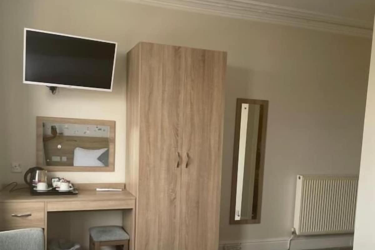 Desk, laptop workspace, individually decorated, individually furnished