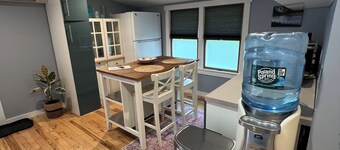 Bright clean apartment w/free use of car w/private beach sticker. Pet friendly! 