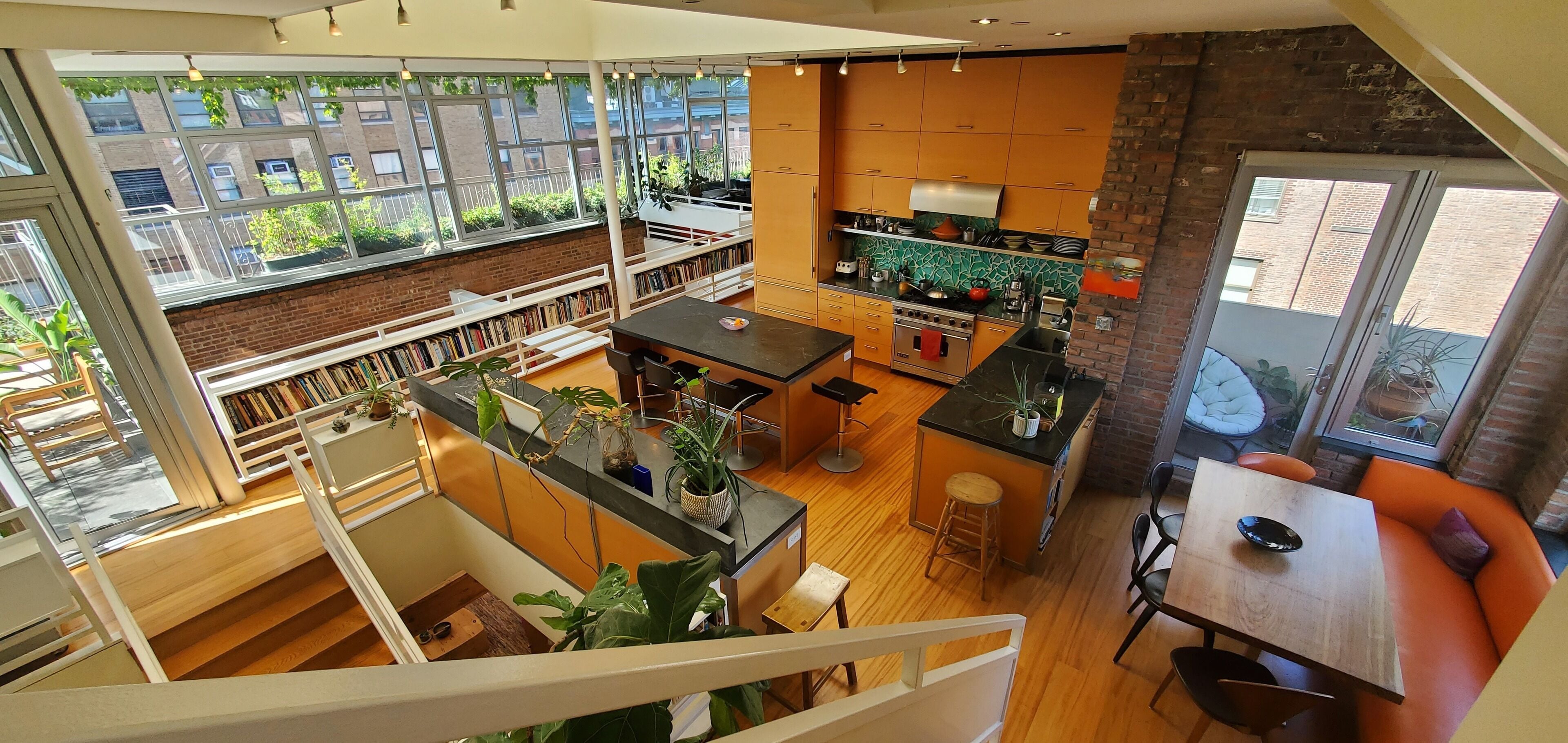 2 story Penthouse with incredible light, 26' ceilings & great outdoor space