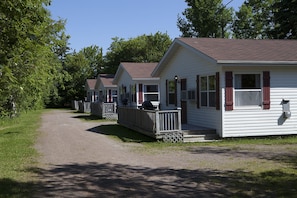 Uitzicht op het resort