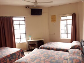 Basic Triple Room | Iron/ironing board, bed sheets - Hotel Janeiro (Guadalajara)
