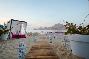 Accommodatie ligt op het strand