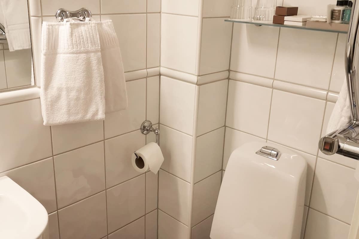 free toiletries, hair dryer, towels, soap