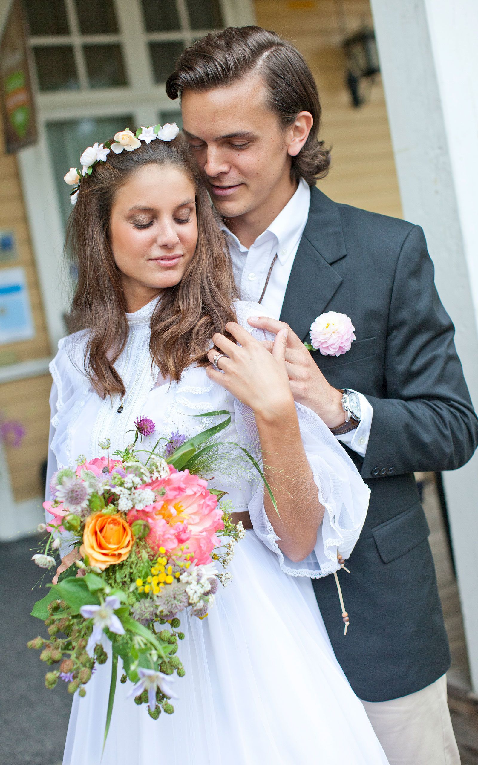 outdoor wedding area