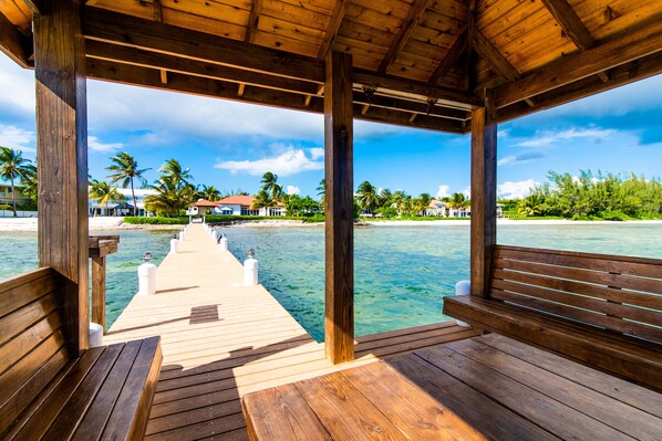 Walk along the pier and take in the breathtaking ocean views.