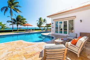Pool - Faroway Luxury Ocean & Beach Villa - South Sound 4BR Oceanfront Estate (South Sound)
