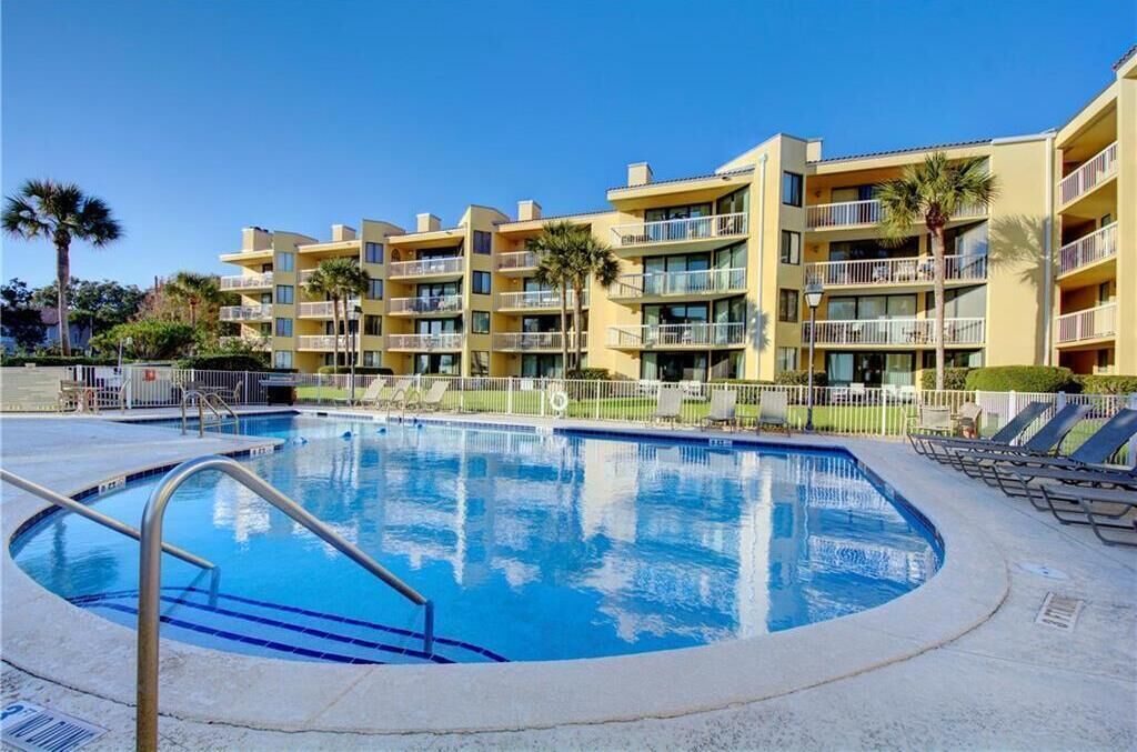 A heated pool