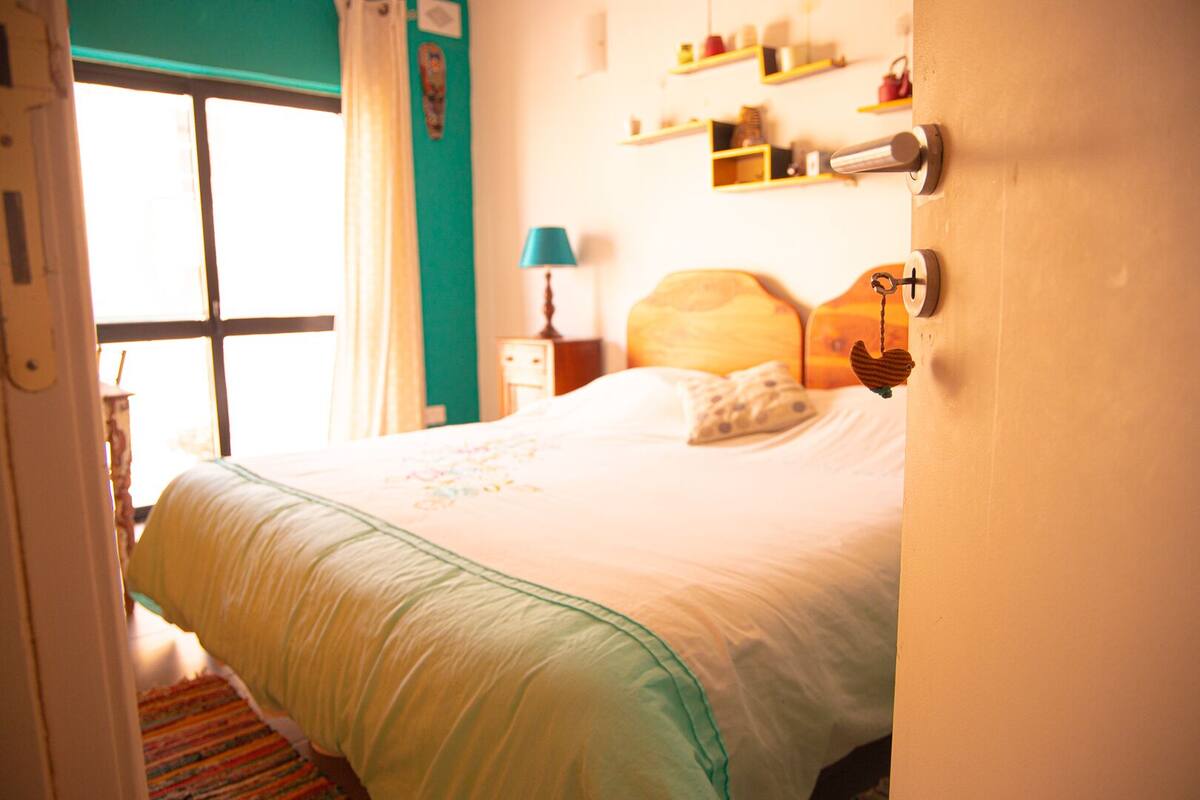 Double room with Shared Valley view | Wi-fi percuma, cadar katil