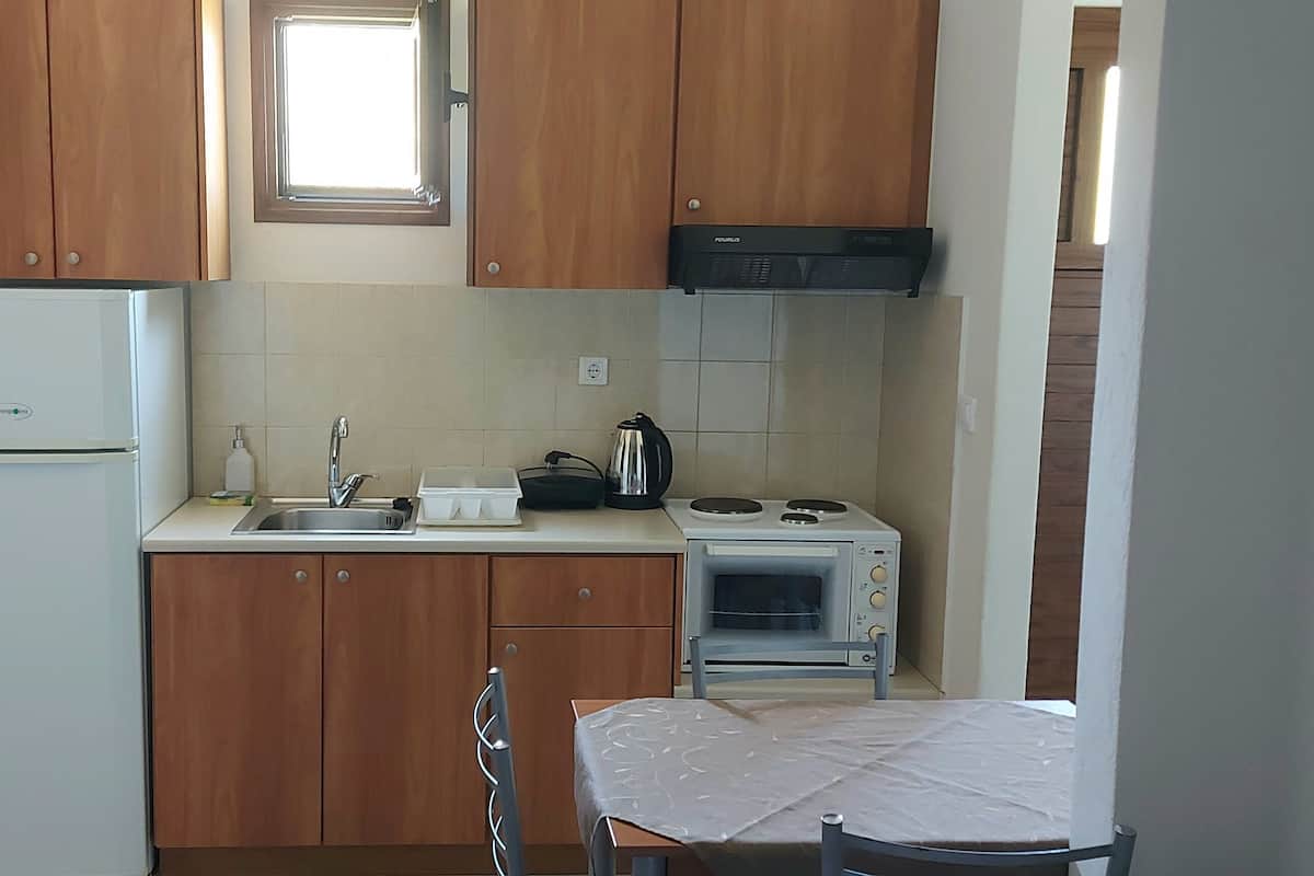 Căn hộ, quang cảnh biển (6) | Bếp riêng | Tủ lạnh, lò nướng, bếp nấu, ấm điện 