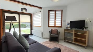 Televisie en een open haard