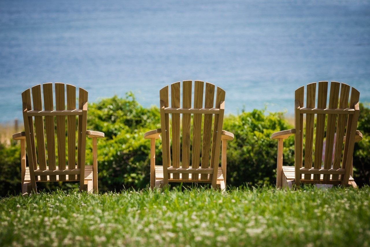 outdoor wedding area